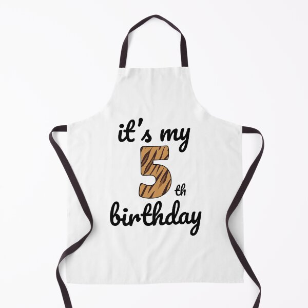 Item preview, Its my birthday, 5th Birthday Tiger Print, Kid Tiger 5th Birthday, 5 Years Old Wild Animal, Number Five Safari Zoo designed and sold by singRsong.