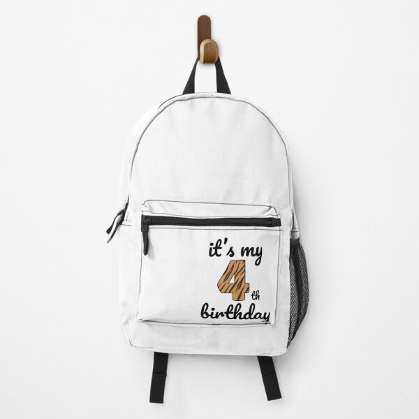 Item preview, Its my birthday, 4th Birthday Tiger Print, Kid Tiger 4th Birthday, 4 Years Old Wild Animal, Number Four Safari Zoo designed and sold by singRsong.