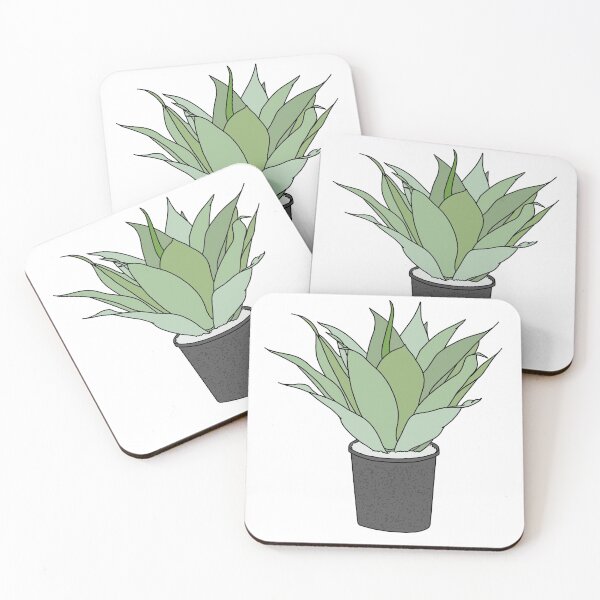 Item preview, Agave potted plant  designed and sold by ArtCasualty.