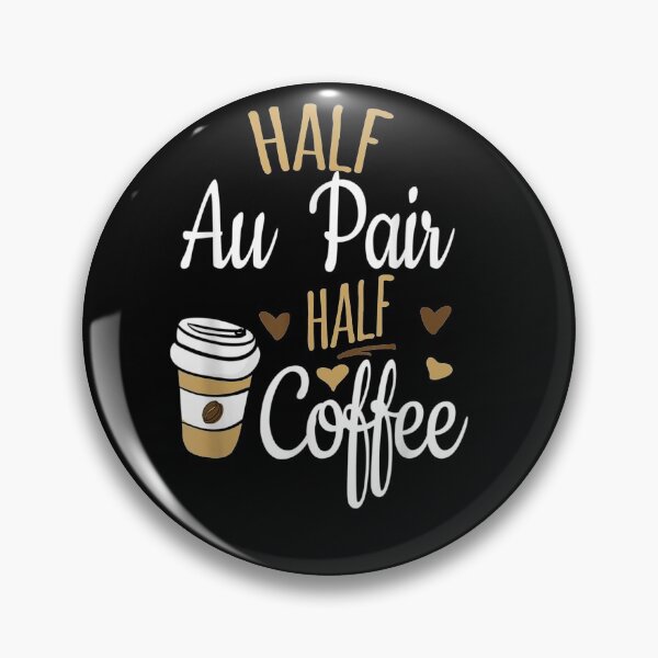 Item preview, Half Coffee Half Au Pair Valentines day gift for coffee couples lovers designed and sold by wi trendshop.