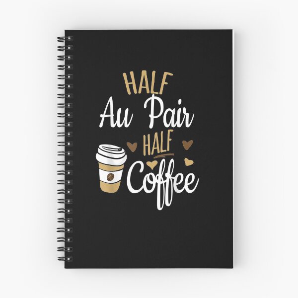 Item preview, Half Coffee Half Au Pair Valentines day gift for coffee couples lovers designed and sold by wi trendshop.
