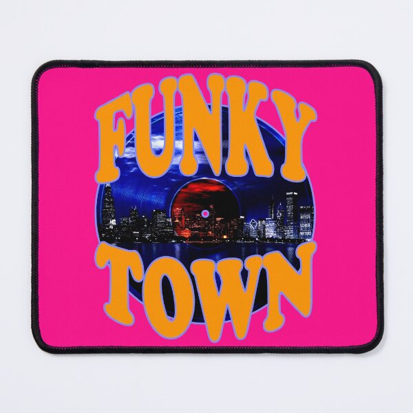 Item preview, Funky Town Arched Design, Vinyl Record, Chicago designed and sold by LthrDaddyBear.