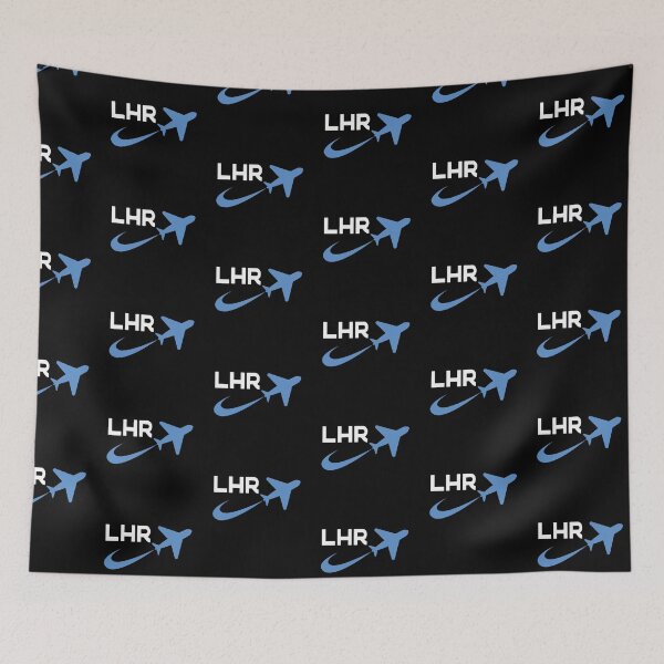 Item preview, LHR- London Heathrow Airport Code with airplane icon. Flying, travel and pilot souvenir. Travel geek keepsake. designed and sold by VFRZone.