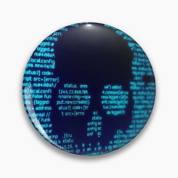 Artikelvorschau, Totenkopf in Code-Grafik-Geschenk entworfen und verkauft von Kate Juergens.