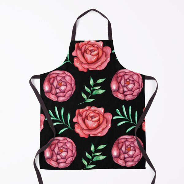Item preview, Red roses in black backgraund designed and sold by Natallia Leanovich.
