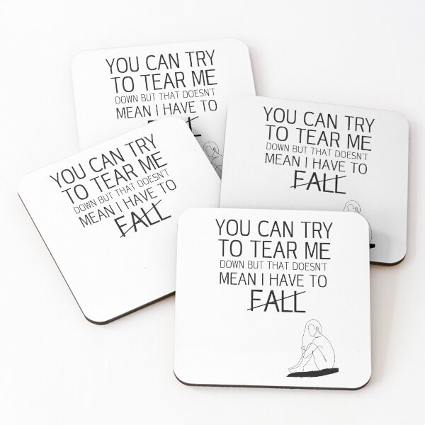 Item preview, I WON'T FALL designed and sold by DiscoVibes.