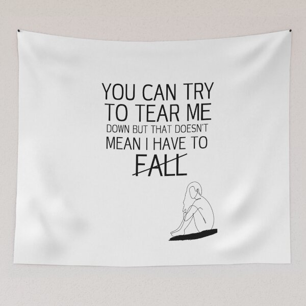 Item preview, I WON'T FALL designed and sold by DiscoVibes.