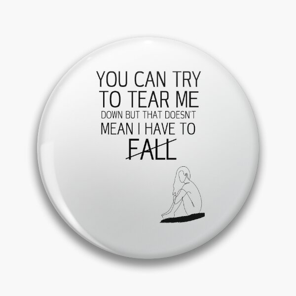 Item preview, I WON'T FALL designed and sold by DiscoVibes.