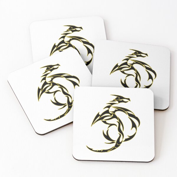 Item preview, Tribal dragon black and gold designed and sold by AmonRa16.