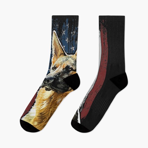 Item preview, Patriotic German Shepherd American Flag Dog Gift Men Women designed and sold by Lynette1241.