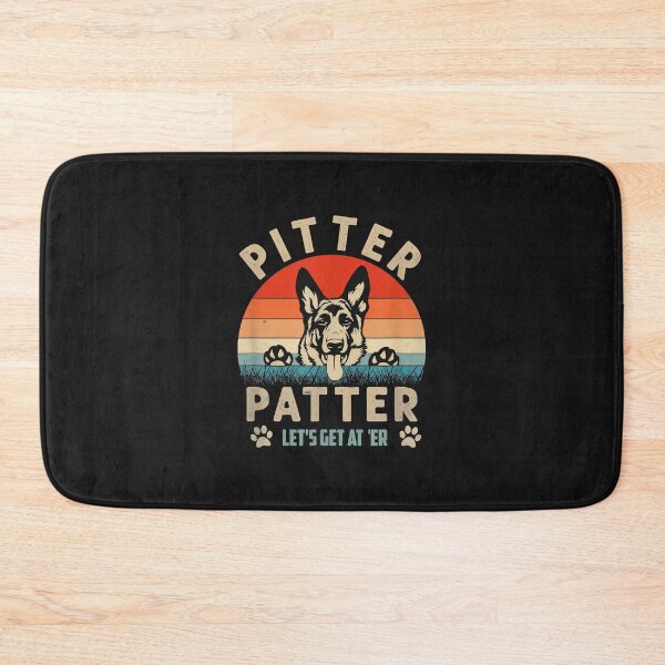 Item preview, Pitter Patter German Shepherd Dog Funny Vintage Retro designed and sold by Lynette1241.