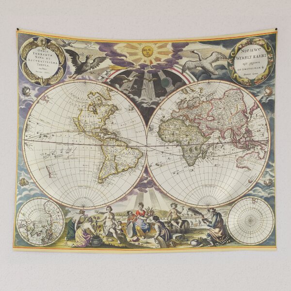Item preview, Vintage world map 1863 by Samuel Augustus Mitchell. designed and sold by angelisart.
