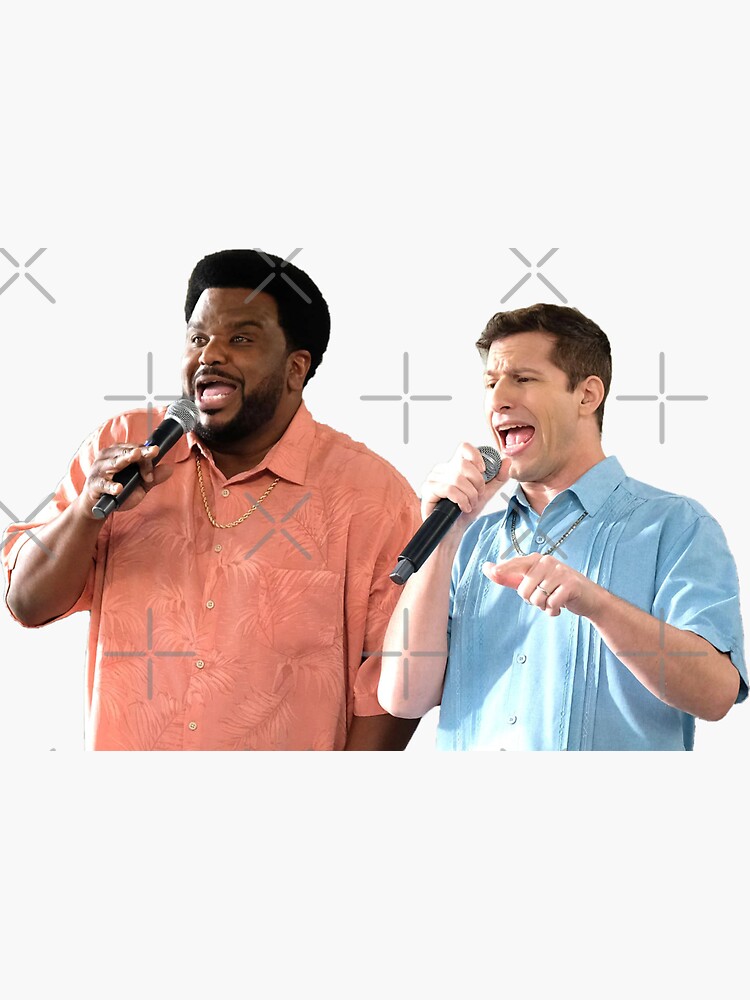 "Doug Judy and Jake Peralta doing Karaoke" Sticker for Sale by