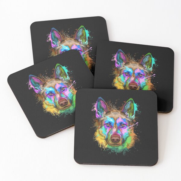 Item preview, Splash Art German Shepherd  GSD Lovers Gifts designed and sold by Lynette1241.