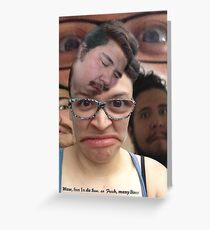 Weird Absurd Crazy Me and My Boyfriend Greeting Card