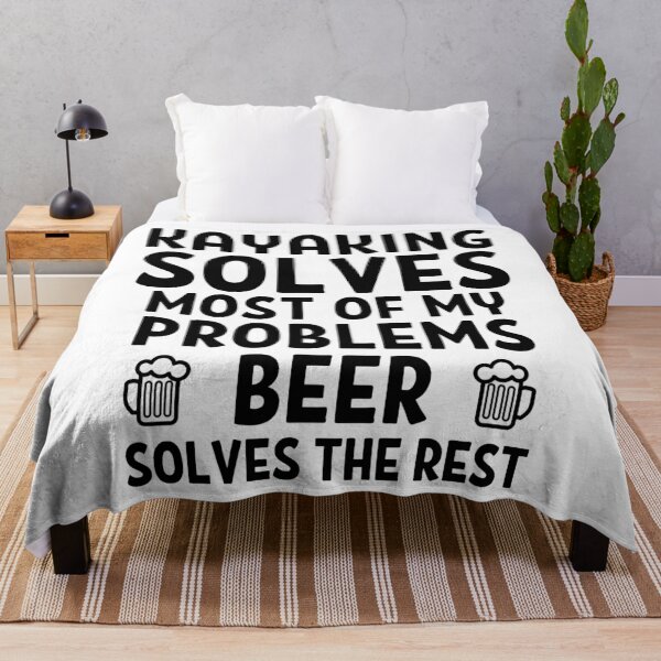 Item preview, Kayaking solves most of my problems. Beer solves the rest. designed and sold by TheGreenGoat.
