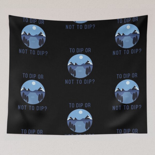 Item preview, To Dip or Not to Dip - Blue Graphic - Wild Swimming Tees designed and sold by WildSwimming.