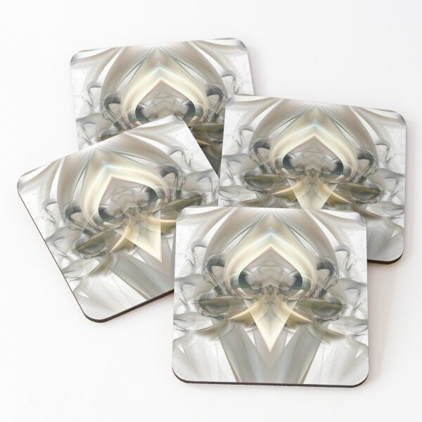 Item preview, Cream and grey fractal beams design designed and sold by effervescence.