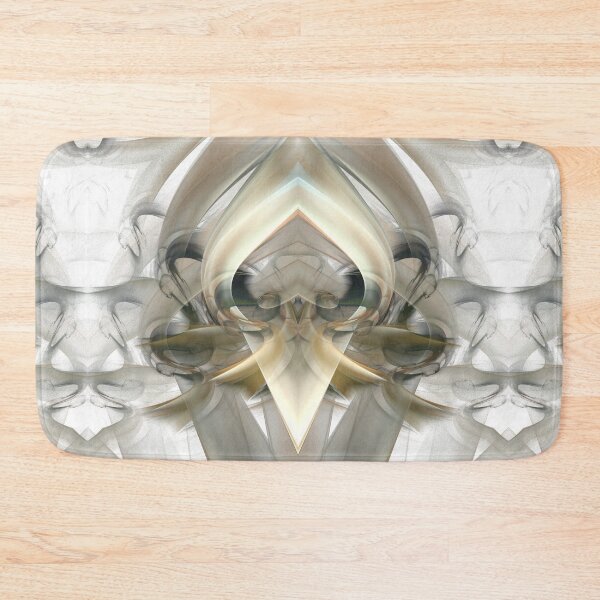 Item preview, Cream and grey fractal beams design designed and sold by effervescence.