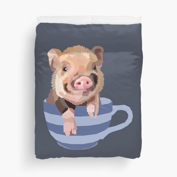 Teacup Pig Duvet Cover