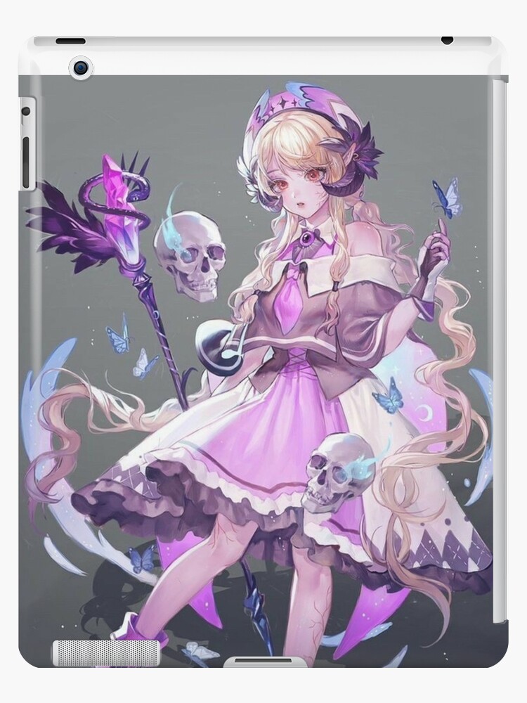 Lexica - A anime young girl in Mage necromancer robe