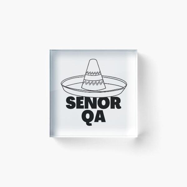 Item preview, Senor QA Sticker designed and sold by trendingatees.