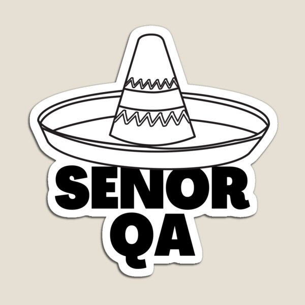 Item preview, Senor QA Sticker designed and sold by trendingatees.