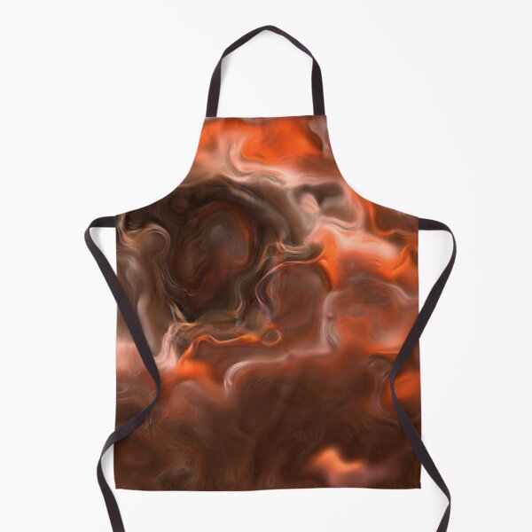 Item preview, Orange swirling marble with dark core designed and sold by effervescence.