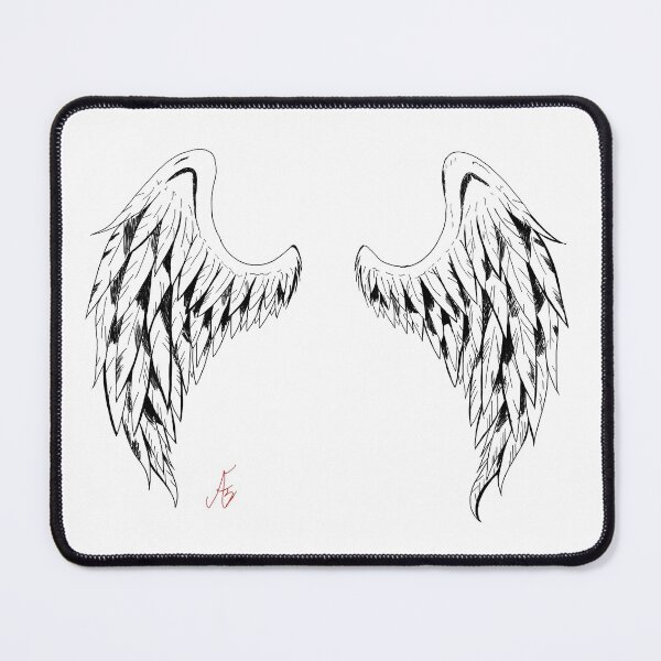 Item preview, Angel wings Drawing illustration Artwork designed and sold by Elobrdn.
