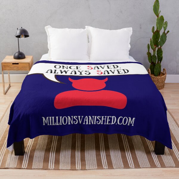 Satan Says, "OSAS" - Christian Throw Blanket