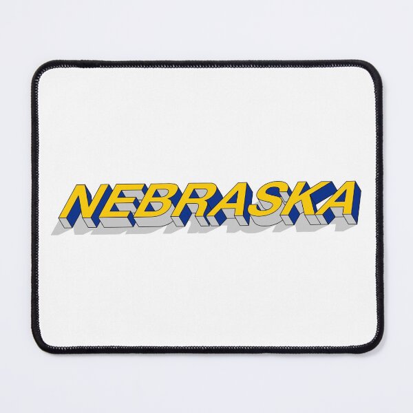 Item preview, Nebraska state 3D text design  designed and sold by HBWOLFARTS.