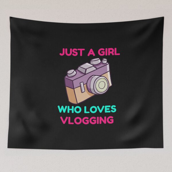 Item preview, Just a Girl who loves Vlogging designed and sold by Sunset-1.