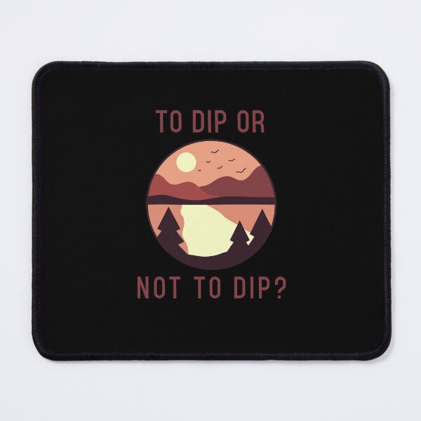 Item preview, To Dip or Not to Dip - Brown Graphic - Wild Swimming Tees  designed and sold by WildSwimming.