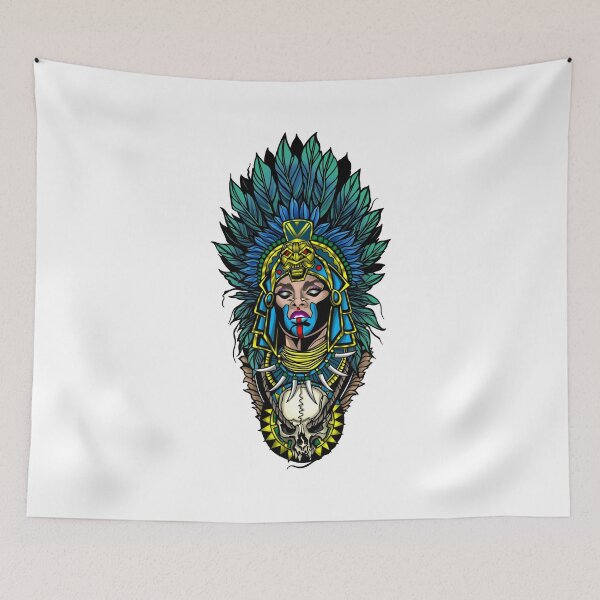 Item preview, Aztec, Mayan, Inca, Native American Female Warrior designed and sold by victoriousangel.