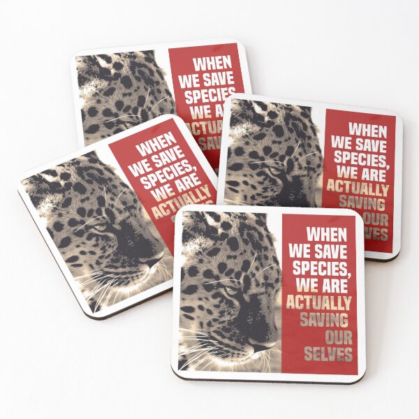 Item preview, when we save species, we are actually saving ourselves.(endangered animal amur leopard) designed and sold by challengecafe.