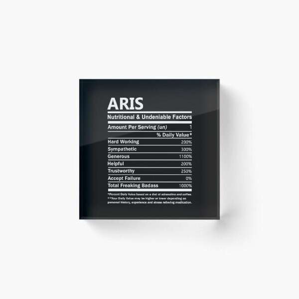 Item preview, Aris Name T Shirt - Aris Nutritional And Undeniable Factors Gift Item Tee designed and sold by hautalachante.