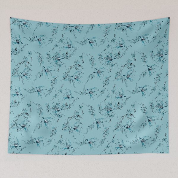 Item preview, Toile de jouy japanese branches pattern by Marcia Ribeiro designed and sold by bymarciaribeiro.