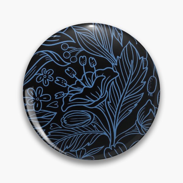 Item preview, flores azules fondo negro designed and sold by CoolWallpapers.