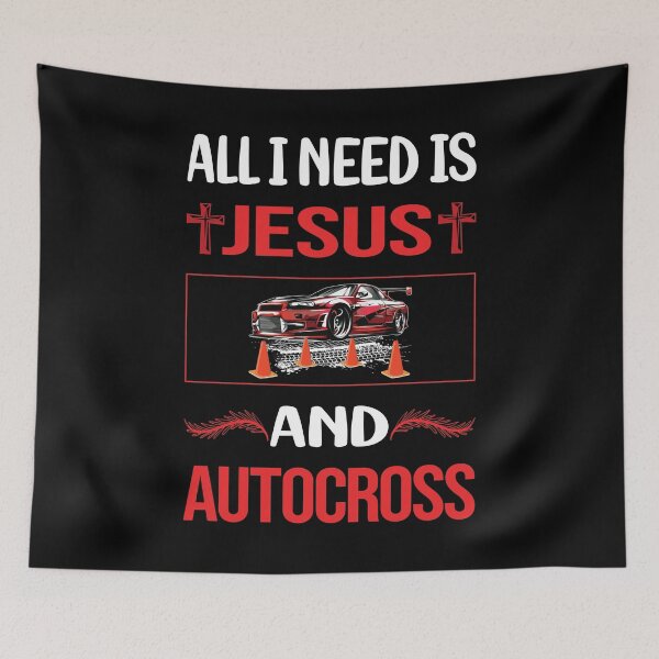 Item preview, Funny Jesus Autocross designed and sold by DougPoulos.