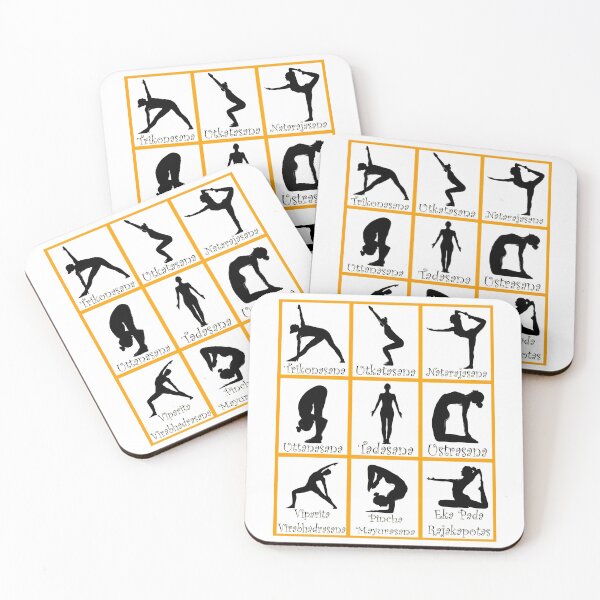 Item preview, Yoga Poses Grid designed and sold by SadSacDesigns.