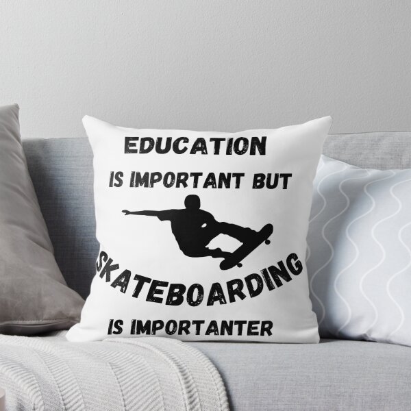 Item preview, Education Is Important But Skateboarding Is Importanter Stunt 2 designed and sold by LuckyKermit.