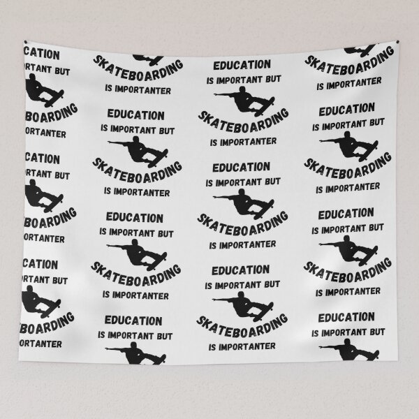 Item preview, Education Is Important But Skateboarding Is Importanter Stunt 2 designed and sold by LuckyKermit.