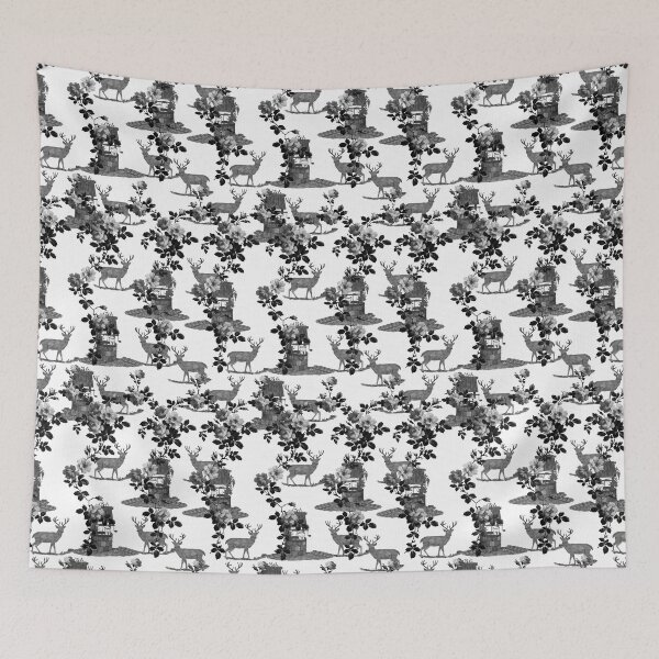 Item preview, Toile de jouy flowery pattern by Marcia Ribeiro designed and sold by bymarciaribeiro.