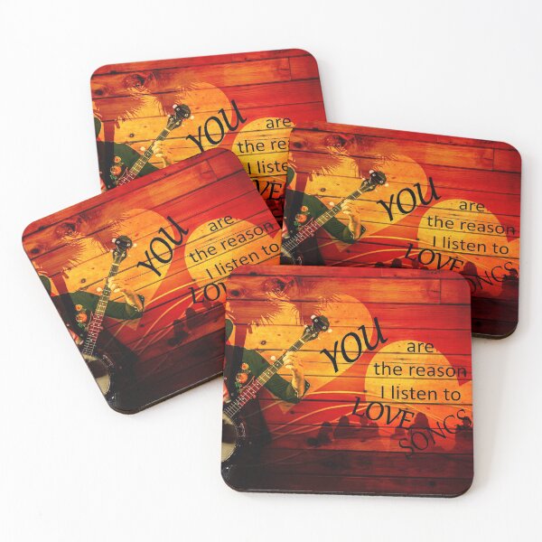 Item preview, You are the reason I Listen to Love Songs designed and sold by ZanyPaintbrush.