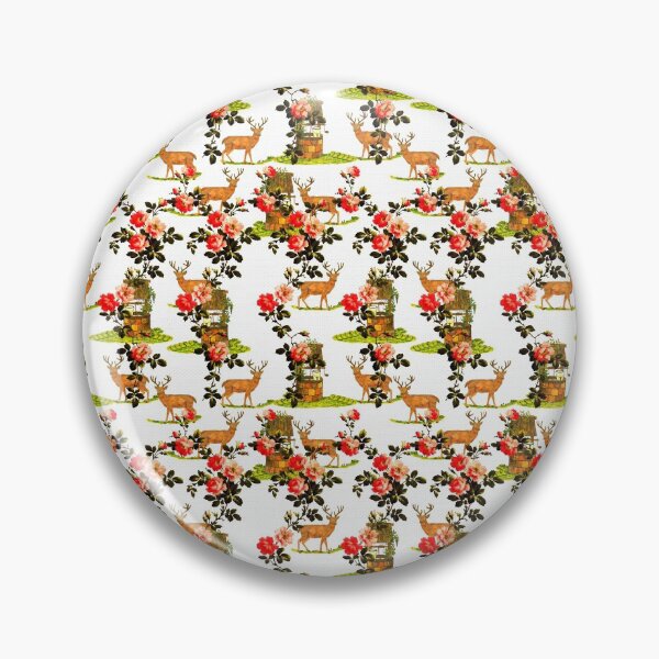 Item preview, Toile de jouy flowery color pattern by Marcia Ribeiro designed and sold by bymarciaribeiro.
