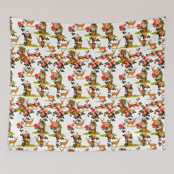 Item preview, Toile de jouy flowery color pattern by Marcia Ribeiro designed and sold by bymarciaribeiro.