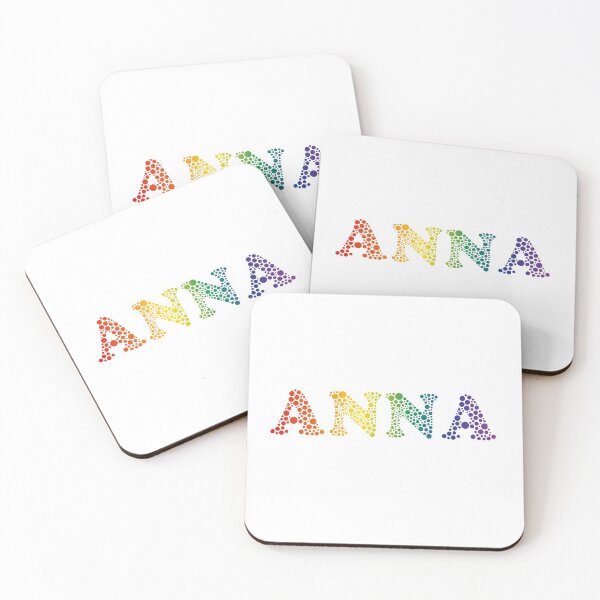 Artikelvorschau, Anna name - fun Rainbow Bubbles LGBT pride design entworfen und verkauft von NameTheory.