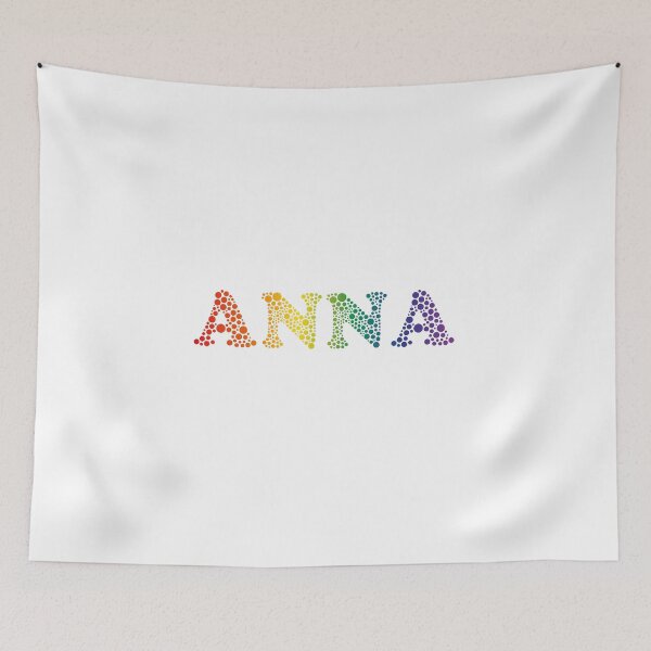 Artikelvorschau, Anna name - fun Rainbow Bubbles LGBT pride design entworfen und verkauft von NameTheory.