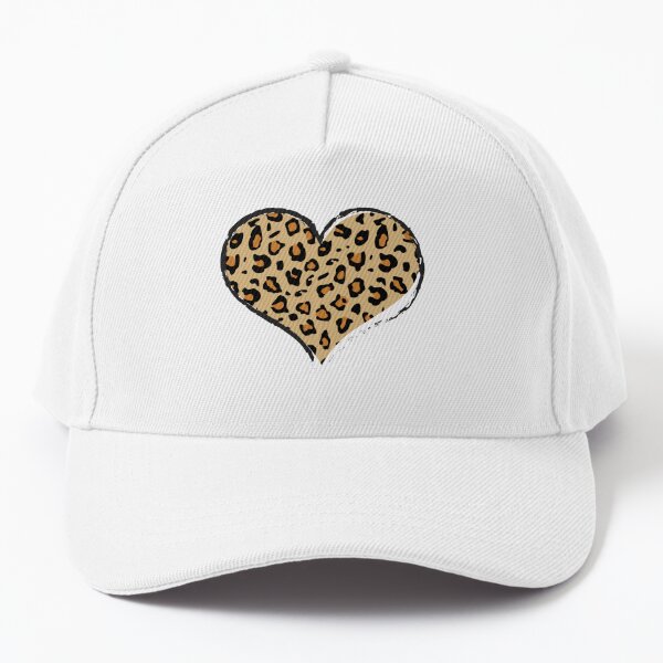 Cute Baseball Love Leopard Heart Design For Baseball Lovers ,Funny Sport  Valentine's Day Outfit Boys And Girls