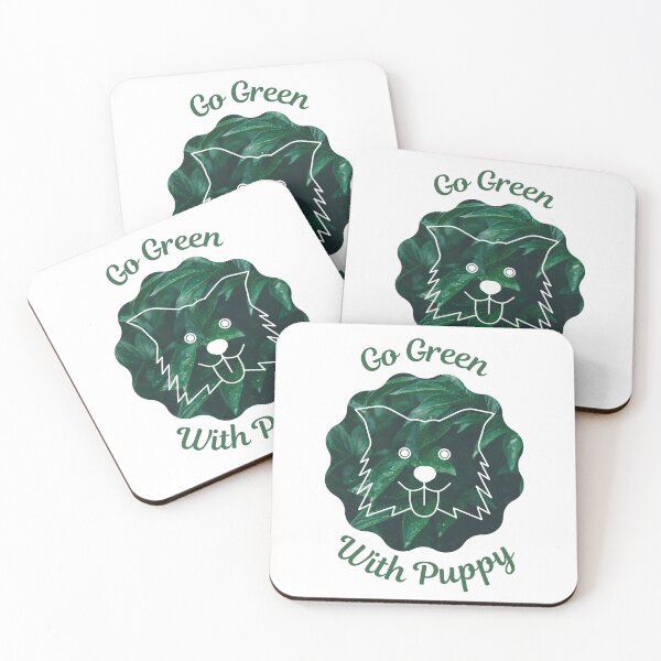Item preview, Go Green With Puppy designed and sold by kucingmaikan.